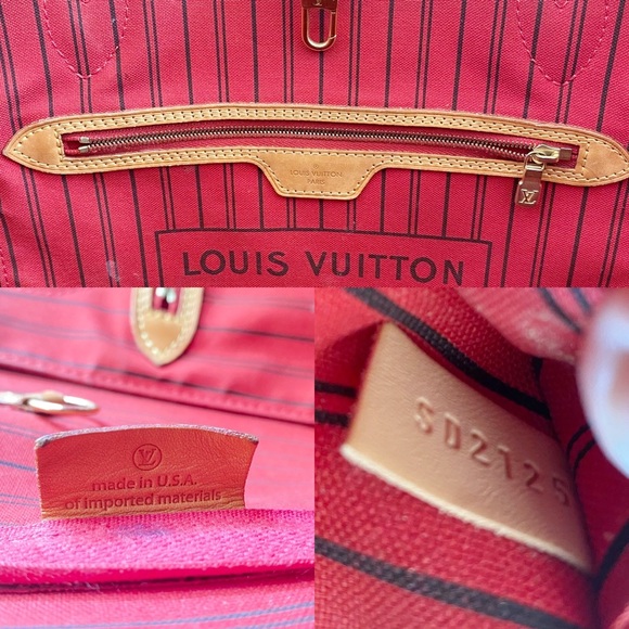 ❤️✨FULL SET✨❤️ Louis Vuitton Neverfull MM Cherry! - Picture 13 of 16